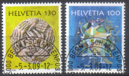 2009 Zu 1297-98 / Mi 2094-95 / YT 2016-17 Art Hans Erni Obl. - Used Stamps