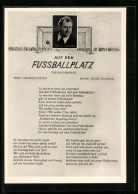 AK Musiker Werner Stüvecke Mit Dem Fussballmarsch Auf Dem Fussballplatz  - Musique Et Musiciens