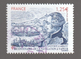 FRANCE 2016 BICENTENAIRE DE LA NAVIGATION A VAPEUR JOUFFROY D ABBANS OBLITERE YT 5044 - - Used Stamps