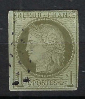 FRANCE Colonies Emissions Générales Ca.1872-77: Le Y&T 14 Obl. "losange De Points" - Ceres