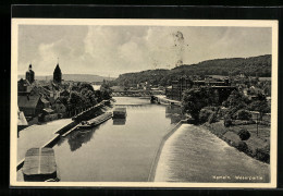 AK Hameln, Weserpartie Mit Brücke  - Hameln (Pyrmont)