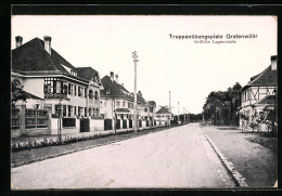 AK Grafenwöhr, östliche Lagerstrasse Auf Dem Truppenübungsplatz  - Grafenwoehr