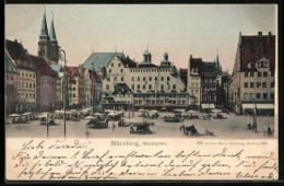 AK Nürnberg, Marktplatz Mit Cafe Hofmann  - Nürnberg