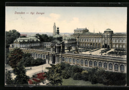 AK Dresden, Kgl. Zwinger, Blick Von Weber`s Hotel  - Dresden