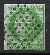 FRANCE Colonies Emissions Générales Ca.1872-77: Le Y&T 17 Obl. "losange De Points", Vert Sur Blanc - Cérès