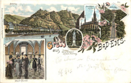 Gruss Aus Bad Ems - Litho - Bad Ems