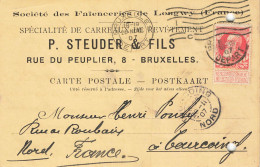 E620 Entier Postal Faïenceries De Longwy - Cartes Précurseurs