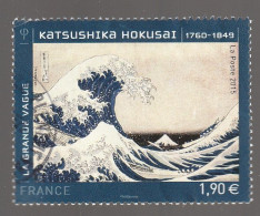 FRANCE 2015 LA GRANDE VAGUE OBLITERE KATSUSHIKA HOKUSAI YT 4923 - Oblitérés