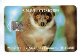 Singe Monkey Animal Jungle Télécarte Comores Phonecard  (W 707) - Komoren