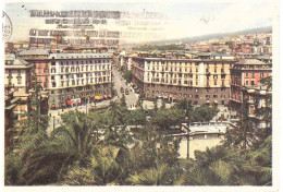 CARTOLINA GENOVA PIAZZA TOMMASEO CON ANNULLO SETTIMANA DELLA PUBBLICITA' - Genova (Genoa)