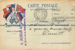 R156082 Old Written Postcard. 1922 - World