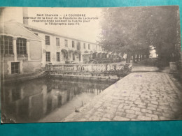 16/ La Couronne.intér De La Cour De La Papeterie De Lacourade Réquisitionnée.pendant La Guerre Cachet Militaire Verso - Other & Unclassified