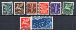 REGNO D' ITALIA 1930-32 P/A SOGGETTI ALLEGORICI 8 V. G.I MNH** - Ongebruikt