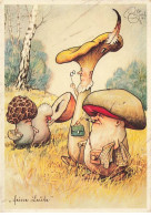 N°24001 - Fantaisie - Promenades De Champignons Humanisés - Autres & Non Classés