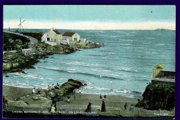 Ref 1654 - Early Postcard - Ladies Bathing Place - Portrush Londonderry Ireland - Down