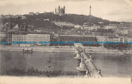 R156147 Lyon. Pont Du Palais De Justice Et Coleau De Fourviere. E. R. 1918 - World