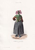 Femme De Saverne - Zabern Saverne Elsass Alsace / French Woman Femme / France Frankreich / Costume Tracht Cost - Stiche & Gravuren