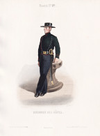 Douanier Des Cotes - Zollbeamter Customs Officer / France Frankreich / Costume Tracht Costumes Trachten - Prints & Engravings