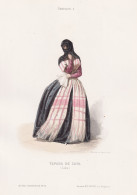 Tapada De Saya (Lima) - Peruvian Woman Lima Peru / Costume Tracht Costumes Trachten - Prints & Engravings