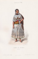 Femme De Jalapa (Mexique) - Xalapa Mexico Mexiko Mexican Woman / Costume Tracht Costumes Trachten - Prints & Engravings