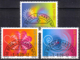 2009 Zu 1320-22 / Mi 2114-16 / YT 2044-46 Voeux Obl. - Used Stamps