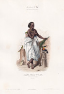 Jeune Fille Wolof - Senegal / Costume Tracht Costumes Trachten - Estampas & Grabados
