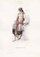 Femme Mauresque - Moors Mauren Moorish Woman / Costume Tracht Costumes Trachten - Prenten & Gravure