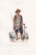 Insulaire Malgache - Tribu Des Houvas (Madagascar-Colonie D'Afrique) - Madagascar / Costume Tracht Costumes Tr - Estampes & Gravures