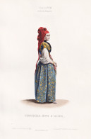 Demoiselle Juive D'Alger - Jewish Woman Judin Jews Juden Judaica / Algeria Algerien Algérie / Costume Tracht - Prints & Engravings