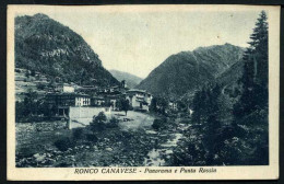 Ronco Canavese - Panorama E Punta Rossia - Viaggiata 1946 - Rif. 15924 - Other & Unclassified