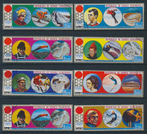 8 Timbres Oblitérés GUINEE EQUATORIALE X-11 XI° Jeux Olympiques D'Hiver SAPPORO 1972 - Invierno 1972: Sapporo