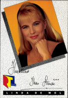 CPA Schauspielerin Linda De Mol, Portrait, RTL, Autogramm - Schauspieler