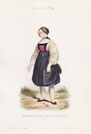 Neuchateloise De Gougisberg (Suisse) - Guggisberg Kanton Bern Suisse Schweiz Switzerland / Costume Tracht Cost - Prints & Engravings