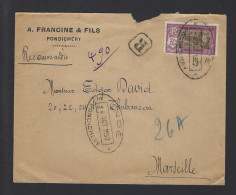 LETTRE INDE PONDICHERY N° 99 - Brieven En Documenten