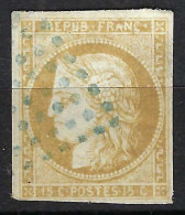 FRANCE Colonies Emissions Générales Ca.1872-77: Le Y&T 22 Obl. "losange De Points Bleus", Nuance Bistre-jaune - Ceres