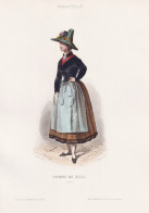 Femme De Zell (Tyrol) - Zell Am Ziller Tirol Österreich Austria / Costume Tracht Costumes Trachten - Prints & Engravings