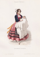 Nourrice A Madrid - Nurse Krankenschwester Madrid / Espana Spain Spanien Espagne / Costume Tracht Costumes Tra - Stiche & Gravuren