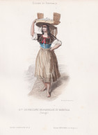 M.de De Poissons De Pardilhe Et Murtoja - Murtosa Aveiro Portugal Portuguese Woman / Costume Tracht Costumes T - Prints & Engravings