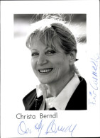 CPA Schauspielerin Christa Berndl, Portrait, Autogramm - Acteurs