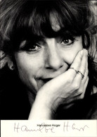 CPA Schauspielerin Hannelore Hoger, Portrait, Autogramm - Schauspieler