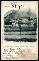 Avigliana - Campo Santo E Chiesa San Pietro -  Viaggiata  1903 - Rif.  16429 - Otros & Sin Clasificación