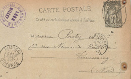 E636 Entier Postal Brasserie Léon Millet Ardennes - Precursor Cards
