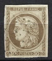 FRANCE Colonies Emissions Générales Ca.1872-77: Le Y&T 20 Obl. "losange De Points", Nuance Brun-clair - Ceres