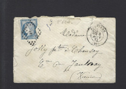 LETTRE FRANCE N° 60 POITIERS 1872 - 1849-1876: Classic Period