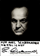 CPA Schauspieler Siegfried Wischnewski, Portrait, Autogramm - Schauspieler