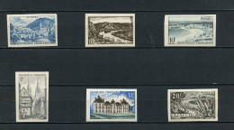 FRANCE 976/981 ESSAI DE COULEURS LOURDES VALLEE DE LA SEINE ROYAN QUIMPER CHEVERNY AJACCIO   LUXE NEUF SANS CHARNIERE - Color Proofs 1945-…