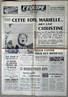 Journal L'EQUIPE 04-02-1964 Jeux Olympiques D'hiver INNSBRUCK  2ème Doublé Des Sœurs Goitschel  Divorce Prouff / Kopa... - 1950 - Nu