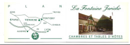 Venouse Pontigny Chambres Et Tables D' Hôtes Etiquette Visitekaartje Htje - Visiting Cards