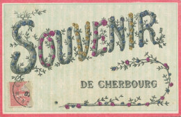 50 CHERBOURG - Souvenir De CHERBOURG ( Superbe Avec Ses Paillettes )  - TTB - Cherbourg