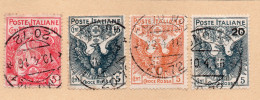 REGNO 1915-16 Pro Croce Rossa, Serie Completa 4v. Usata - Usados